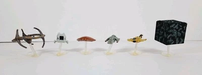 Lot Micro Machines Flying Aircraft Star Trek- Borg Cube, 1701-D Shuttle And More - Image 1 of 4