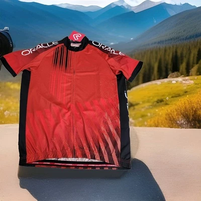 Camiseta deportiva de ciclismo Jakroo para mujer mediana manga corta cremallera completa calce relajado ORCACLE NUEVA CON ETIQUETAS Foto 1 de 4