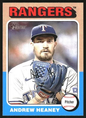 2024 Topps Heritage Baseball Card #478 Andrew Heaney - Image 1 of 2