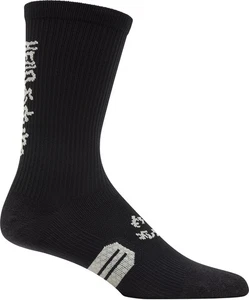 Fox Ranger Hello Future Cycling Socks Black 8 Inch Cushioned Arch Support Bike - Picture 1 of 1