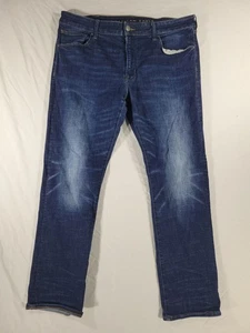 American Eagle Jeans Mens 38X32 Blue Dark Wash Original Straight Next Level Flex - Picture 1 of 10