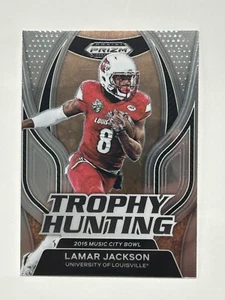 2023 Prizm Draft Picks Trophy Hunting #23 Lamar Jackson - Louisville Cardinals - Picture 1 of 2