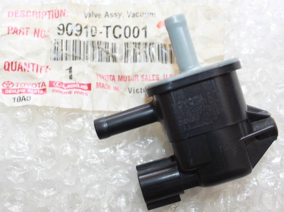VÁLVULA DE CONMUTACIÓN DE VACÍO ORIGINAL TOYOTA #90910-TC001 Foto 1 de 3