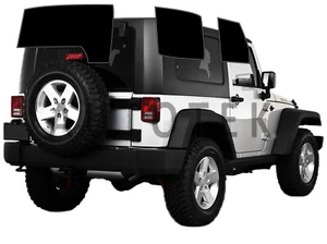 PreCut All Side Window Film Any Tint Shade For Jeep Wrangler 2 door JK 2007-2010 - Picture 1 of 11