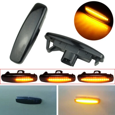Black For Nissan Murano PNZ51 TNZ51 Z51 Z51R Z51Z LED Dynamic Side Marker Light - Image 1 of 4