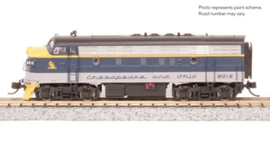 Broadway Limited 9203 N Scale F3 A-Unit C&O #8016 DCC Sound Paragon4 Diesel New - Picture 1 of 10