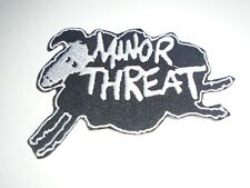 MINOR THREAT IRON ON EMBROIDERED PATCH