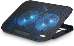 NK Laptop Cooler Stand - Ventola per Computer Portatili Da 12 a 17 Pollici Con 5 - Afbeelding 1 van 12