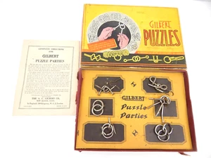 7B Gilbert Puzzles Set No 1031 Hall Of Science w/ Instructions And Box - Picture 1 of 5