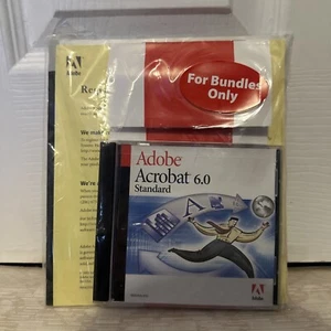 Adobe Acrobat 6.0 Standard 90046061 Full Retail SEALED CD w/ Serial Number - Picture 1 of 2
