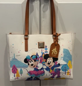 Disneyland 70th Anniversary Dooney & Bourke Tote Bag Mickey Minnie Brand New - Picture 1 of 8