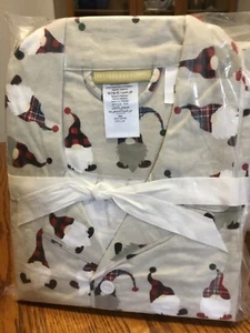 Pottery Barn Teen Gnome Flannel Pajama Set Size large-NWT - Picture 1 of 1