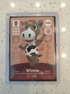 Carta amiibo Winnie #046 Mai scansionata Animal Crossing con manica e caricatore superiore - Foto 1 di 2