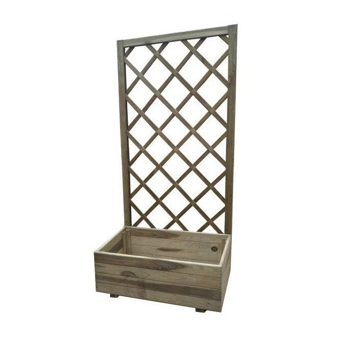 FIORIERA CON GRIGLIA DRITTA PIRCHER CONIFERA IMPREGNATA 70 X H.140 CM