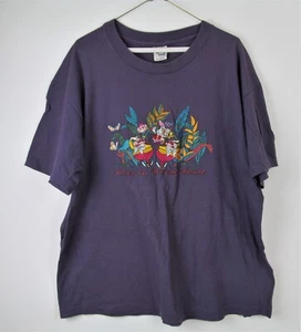 Vintage Alice In Wonderland Disney Store T-shirt X-Large XL Purple Embroidered - Picture 1 of 9