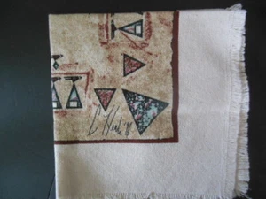 Stevens Linen, 2 SOUTHWESTERN CAVE ART Dinner Napkins 16"x 16", NEW - Picture 1 of 2