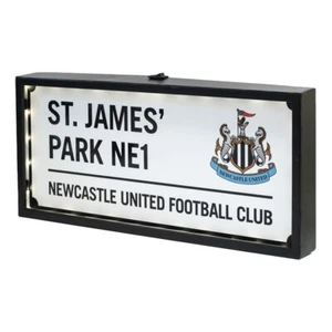 Newcastle United FC Metal LED Street Sign - Brand New Official Merchandise - Picture 1 of 4