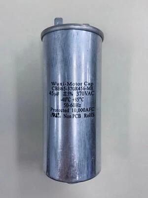 MOTOR CAPACITORS, INC. CBB65-370R456-M8 45 uF 370 VAC Motor Capacitor 620314319 FAST SHIPPING!!