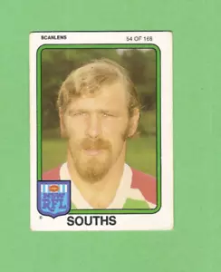 1981 SOUTH SYDNEY RABBITOHS SCANLENS RUGBY LEAGUE CARD #54 ZIGGY NISZCZOT - Picture 1 of 2