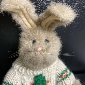 Boyd's Marlena Rabbit Plush Bunny Carrot Sweater 1990 Easter - Picture 1 of 12