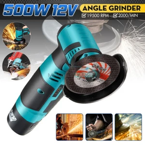 500W 19500rpm Mini Cordless Brushless Angle Grinder Cutting Tool with Battery - Picture 1 of 16