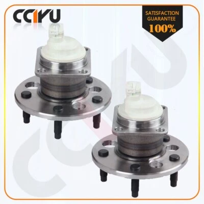 Pair Rear Wheel Hub Bearing Fits Chevrolet Impala 2000-2012 2013 W/ABS 5 Bolts — 第 1/4 张图片