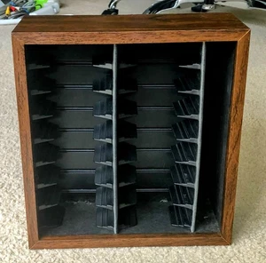 Atari 2600 VTG 16 Game Cartridge Manuals Holder Faux Wood Storage Organizer Box - Picture 1 of 5