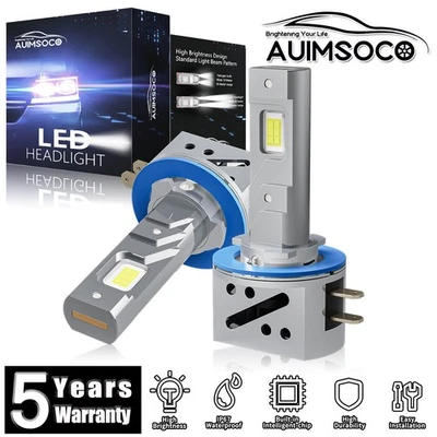 For Kia Sedona Passenger Van 4-Door 2007-2014 LED Headlight Low Beam Bulbs H11B - Image 1 of 4