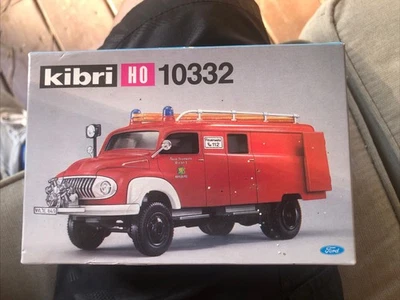 Kibri H0 10332 Ford FK 2500 Fire Truck Model Open Box- All Parts Confirmed - Image 1 of 3