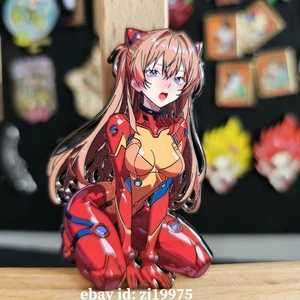 Asuka Langley Soryu Figur 2,8" Metall Emaille Pin Anstecker Anime Geschenk - Bild 1 von 2