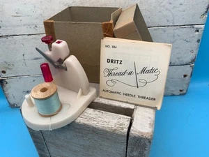 De colección Dritz Thread a Matic, enhebrador de agujas con manual e rosca - Imagen 1 de 8