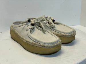 Clark’s Originals Cup Lo Off White Suede Woman’s Size US 7M Slip On Nice Cond. - Bild 1 von 21