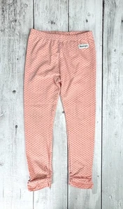 Madison Grace Size 7 Girls Pink Polk A Dot Leggings Buttons 0021 - Picture 1 of 5