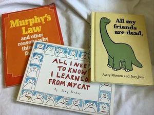 3 Humor PBs: Murphy's Law, All I Need to Know I Learned from My Cat, Friends - Imagen 1 de 17