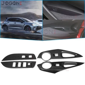 Window Switch Control Button Cover For Toyota GR Corolla Morizo 2023-2025 Carbon - Foto 1 di 11