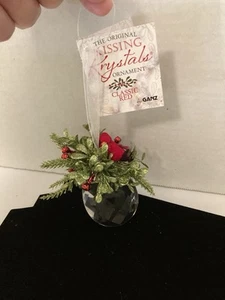 Ganz Kissing Krystals Christmas Ornament Mistletoe & Berries Faux Crystal 3 Inch - Picture 1 of 8