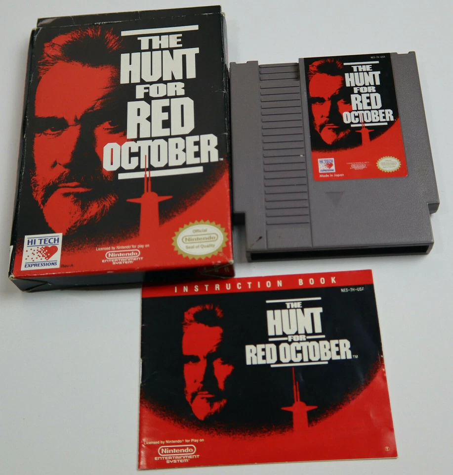 The Hunt for Red October (Nintendo Entertainment System, 1991) CIB Complete - Image 1 of 1