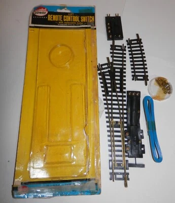 Model Power HO Brass Rail Remote Control Switch Left #50 (loose pack) NOS - Image 1 of 2