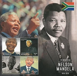 Micronesia 2014 MNH Nelson Mandela Memoriam 1918-2013 4v M/S II Death ANC Leader - Picture 1 of 1