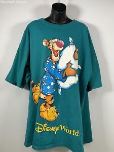 DISNEY Turquoise/WDW-Winnie the Pooh Cotton T-shirt Women - Size ONE SIZE