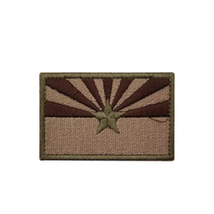 Subdued Arizona State Flag ricamato gancio e anello toppa morale esercito marina USMC - Foto 1 di 1
