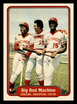 1982 Fleer Dan Driessen Dave Concepcion George Foster #630 NM-MINT - Image 1 of 2