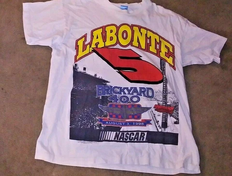 Vintage 1996 Nascar Racing Terry Labonte Brickyard 400 T-Shirt Men’s Size XL USA Cover