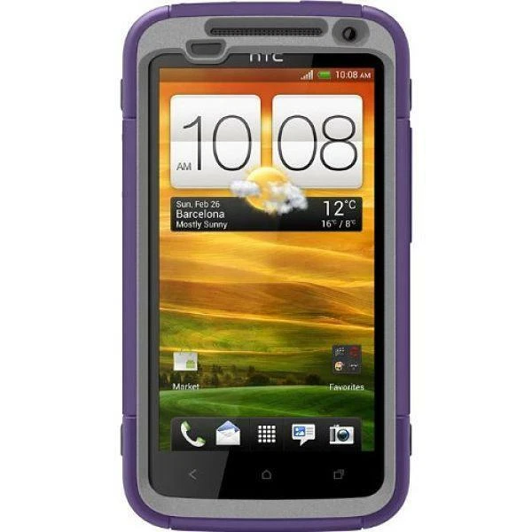 OtterBox Defender Series Case with Holster for HTC One X - Grape/Grey - Image 1 of 2