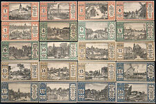 BERLIN 1921 "Neighborhoods of Berlin" 20x50 Pfennig Complete Set German Notgeld