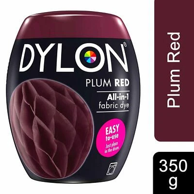 Dylon Washing Machine Fabric Dye Pod, Plum Red, 1pk of 350g - Image 1 of 4