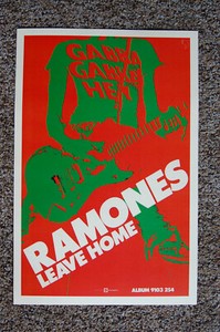 Ramones Album Release poster 1977 Leave Home