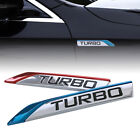 3D Turbo Metal Decal Car Side Fender Rear Trunk Emblem Badge Sticker Ornaments Ford Fiesta