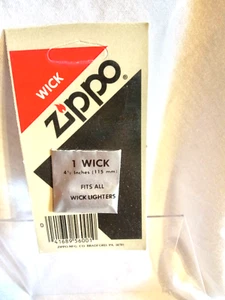 PACK OF GENUINE ZIPPO WICK WHICH FITS ALL WICK LIGHTERS - 115mm LONG, NEW - Picture 1 of 2
