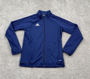 Adidas Youth Tiro 17 Soccer Track Jacket Zip Up Size Small Dark Blue - Picture 1 of 13